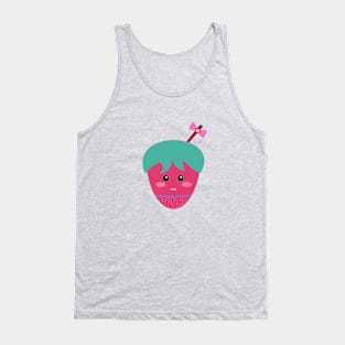 Cute Straberry Tee Tank Top